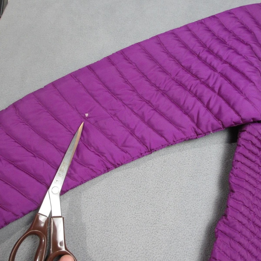 Eddie Bauer First Ascent Down Jacket Womens Medium Purple StormDown 800 Puffer - Picture 7 of 14